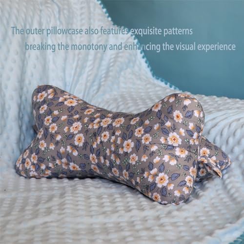 ZHIWEIKJ Dog Bone Travel Neck Pillow with Zipper Cover