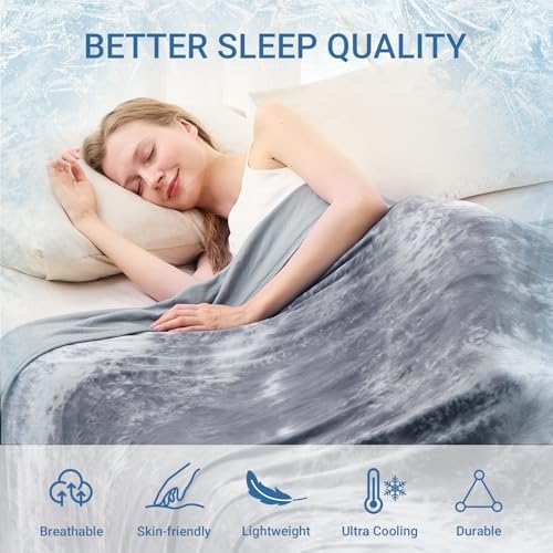 NORD ECO Cooling Blanket Queen Size Tie Dye Grey