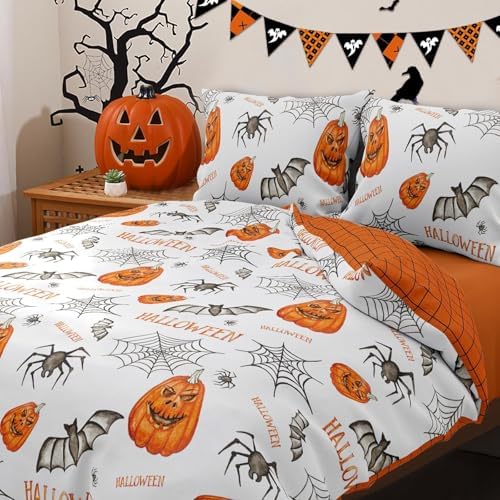DJY Halloween Duvet Cover Set Queen Size 90x90