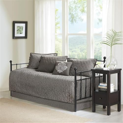 Pemberly Row Gray Reversible Daybed Cover Set
