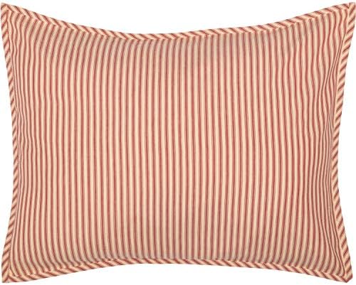 VHC Brands Farmhouse Ticking Stripe Pillow Sham 21x27