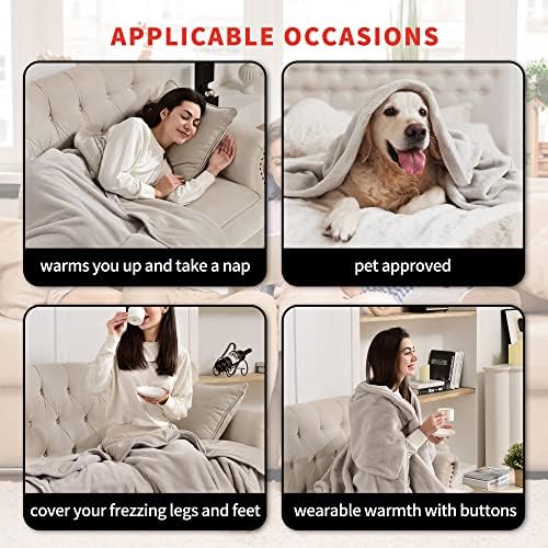 Maxwelf Apollo Heated Blanket - Portable Machine Washable UL Certified