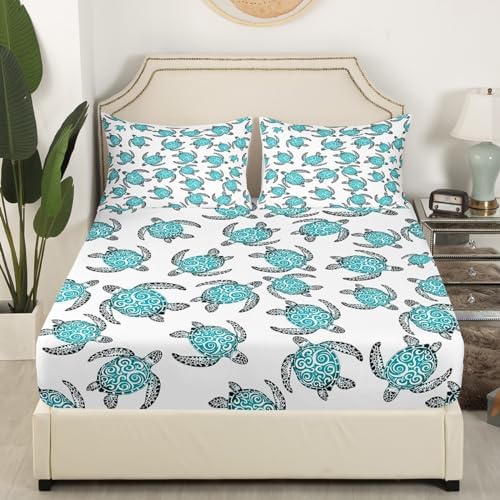 Feelyou Kids Sea Turtle Sheet Set King Size