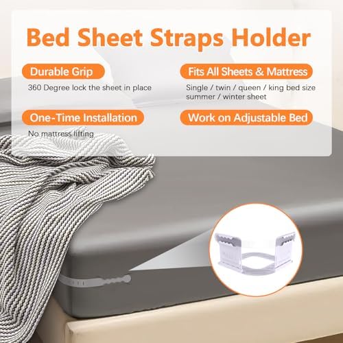 ROYIZEST Bed Sheet Holders with Lock