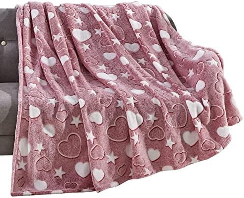 Elegant Comfort Glow in The Dark Throw Blanket - 50x60 Inches