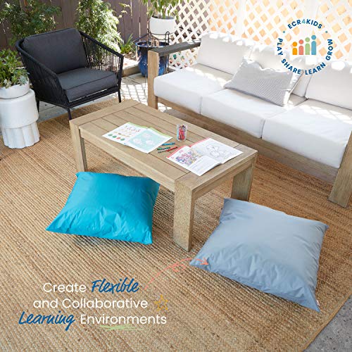 ECR4Kids Jumbo Floor Pillow Turquoise 27in