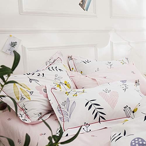 LifeTB Cotton Flower Print Pillowcases Set of 2