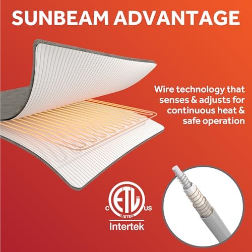 Sunbeam Smart Wi-Fi Heated Blanket with 10 Heat Settings