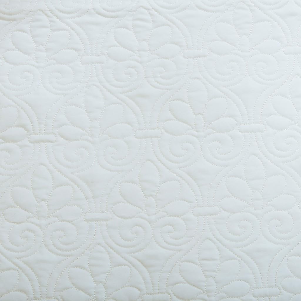 Charming Reversible Daybed Cover Set 6 Piece with Shams and Pillow White