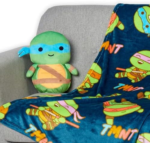 NORTHWEST Teenage Mutant Ninja Turtles Throw and Hugger Set 50 x 60 Inches