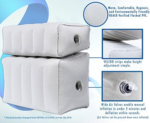 Flypal Inflatable Foot Rest for Travel and Home 1