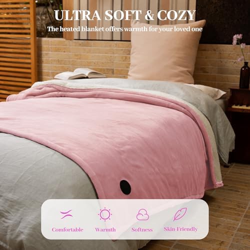Gotcozy Heated Throw Blanket - 50x60 with One Touch Button