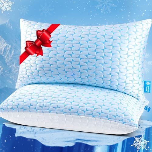 QUTOOL Cooling Memory Foam Pillow Set of 2 1