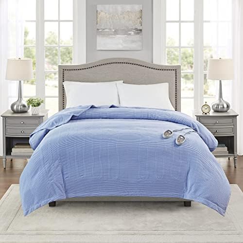 Beautyrest Electric Blanket Ultra Soft Micro Fleece Queen Size Blue