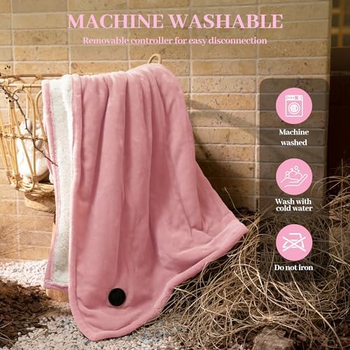 Gotcozy Heated Throw Blanket - 50x60 with One Touch Button