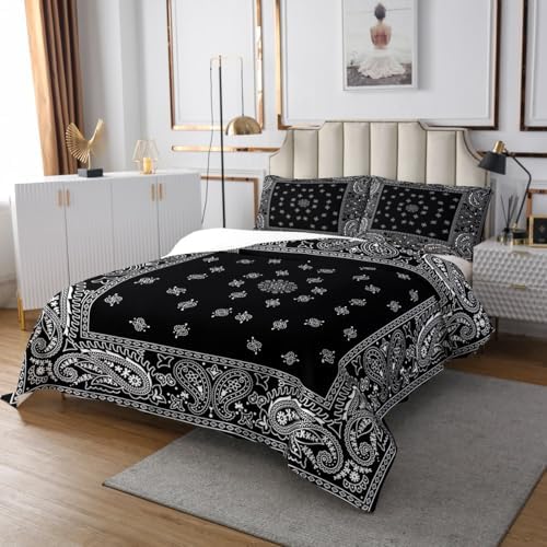 Jejeloiu Paisley Bedspread King Size Kids