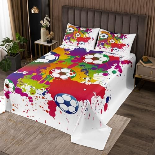 Feelyou Football Coverlet Set for Kids