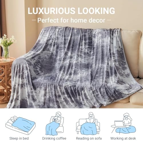 NORD ECO Cooling Blanket Queen Size Tie Dye Grey