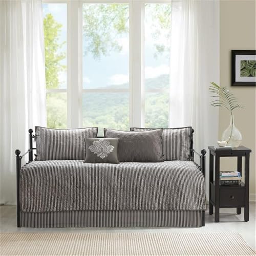 Pemberly Row Gray Reversible Daybed Cover Set