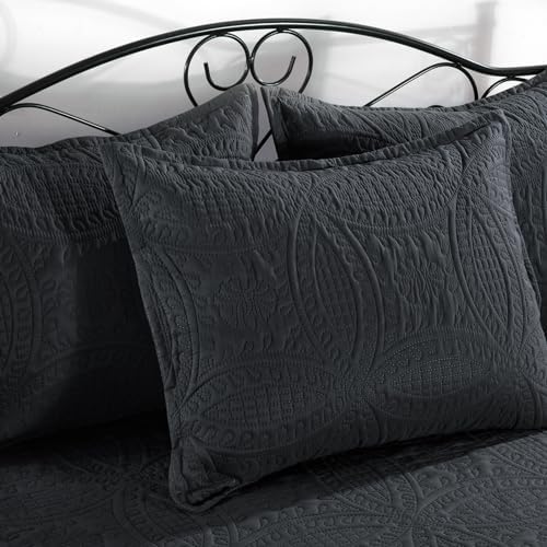 HOMBYS Daybed Set Twin Size with Coin Pattern 75x39 Dark Grey