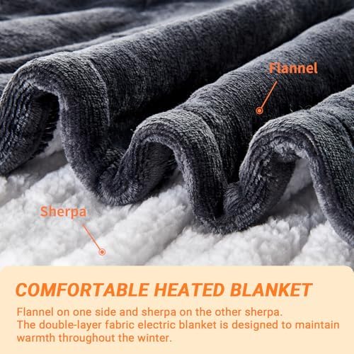 PENGZHU Electric Blanket with 10 Heat Levels