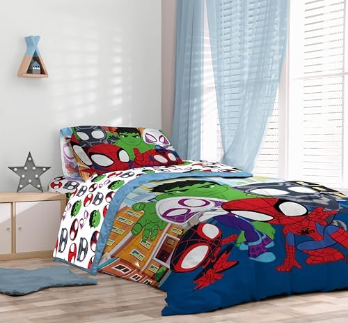 Sunny Side Up Marvel Spidey Comforter Set - 5 Piece Twin Kids Bedding