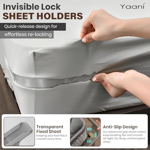 YAANI Lock Sheet Holders Set of 4 Universal Fit 1