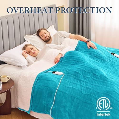 Greenoak Heated Blanket Queen Size 84x90 Dual Control