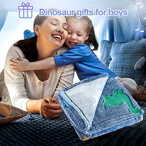 TEHALK Dinosaur Glow in the Dark Blanket for Boys