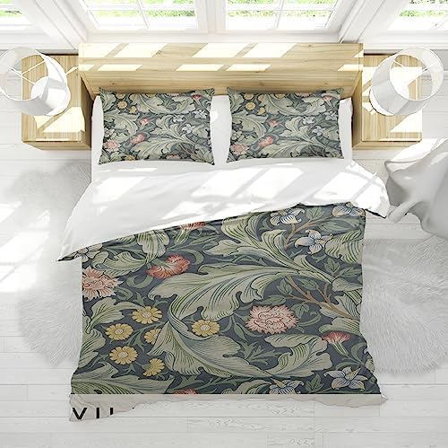 HOBBOY Luxury Floral Duvet Cover Set 3 Pieces