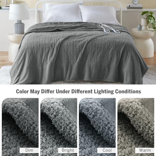 Serta Heated Blanket King 100 x 90 Grey