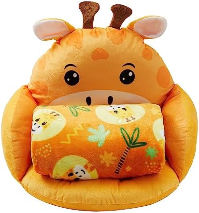 Unicorns Robots Boys Giraffe Lounge Pillow with Blanket