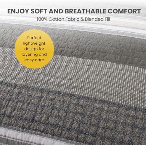 Soul Lane Madrona Quilt Set - Twin Size with 1 Sham