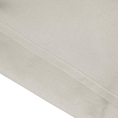 BEDSUM 2 Pcs Microfiber Pillow Shams 26x26 Light Grey