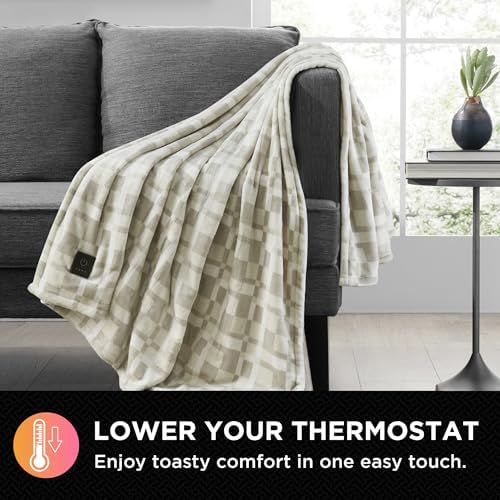 Brookstone Heated Throw Blanket - 4 Heat Settings 1