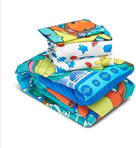 Northwest Pokemon Bed in a Bag Set for Kids