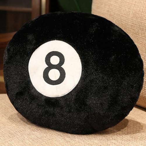 OUKEYI Black 8-Ball Sports Pillow 16 Inch Plush Throw Pillow