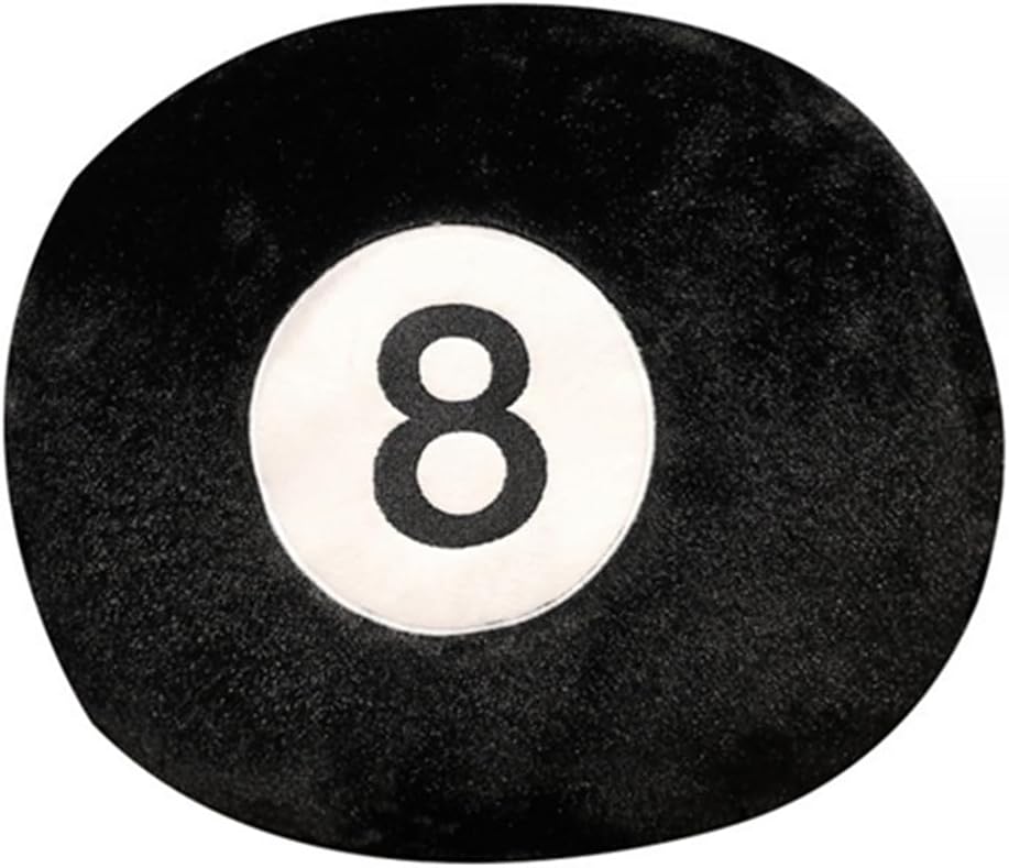 OUKEYI Black 8-Ball Sports Pillow 16 Inch Plush Throw Pillow