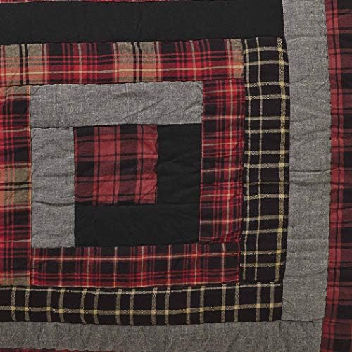 VHC Brands Rustic Cumberland Red Pillow Sham 21x27 1