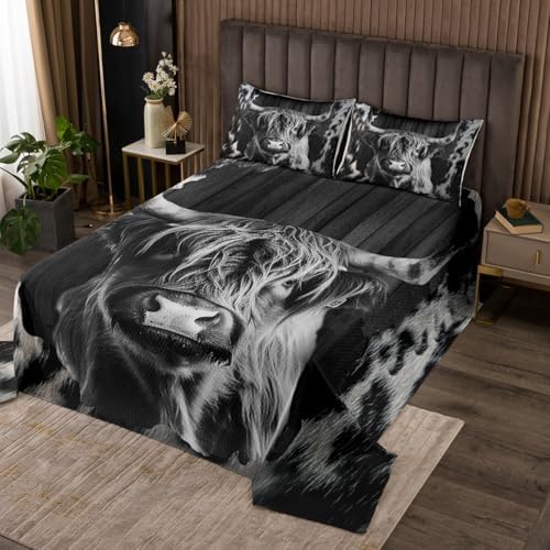 Feelyou Cowhide Plank Coverlet Set for Kids