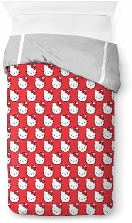 Jay Franco Hello Kitty Duvet Cover Set - Grey Twin