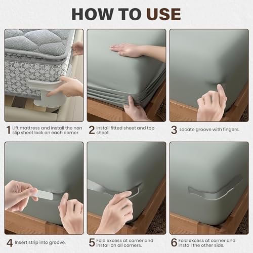 YAANI Lock Sheet Holders Set of 4 Universal Fit 1