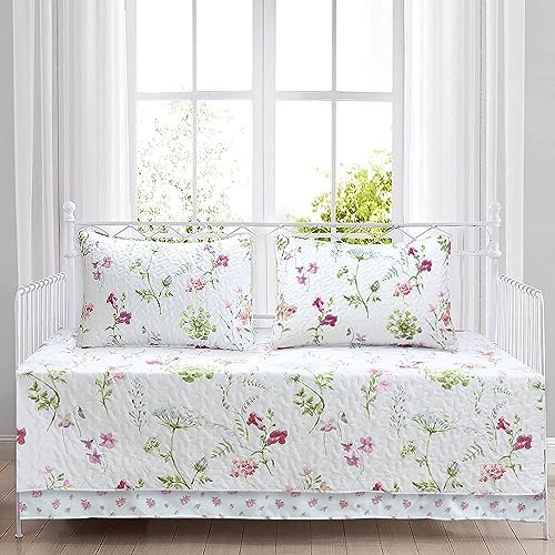 Cozy Line Azalea Floral Chintz Microfiber Reversible Daybed Bedding Set