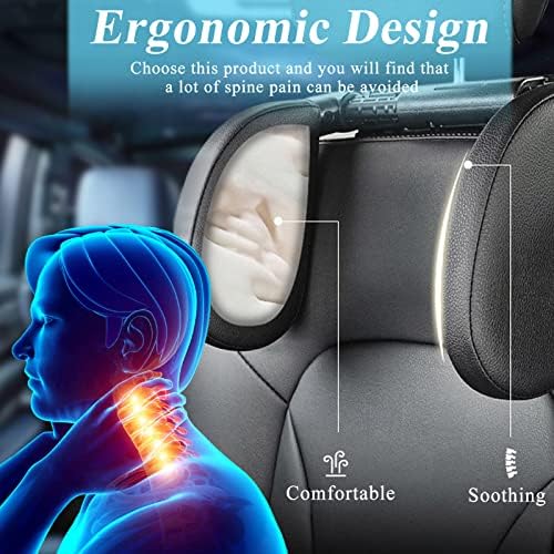 VniYors 180 Degree Adjustable Car Headrest Pillow