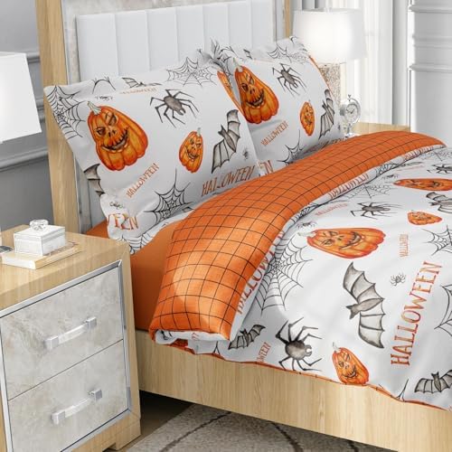 DJY Halloween Duvet Cover Set Queen Size 90x90