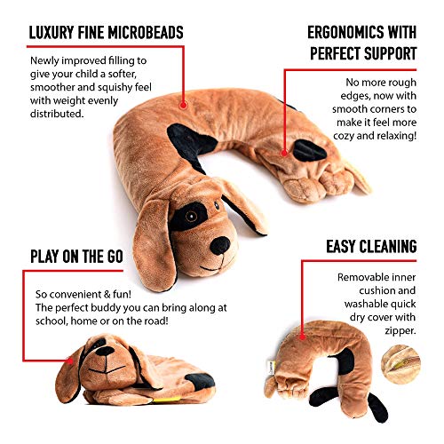 LakiKid Shoulder Wrap for Kids Beagle Travel Pillow