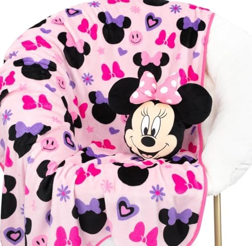 Jay Franco Disney Minnie Mouse Throw Pillow Set 1