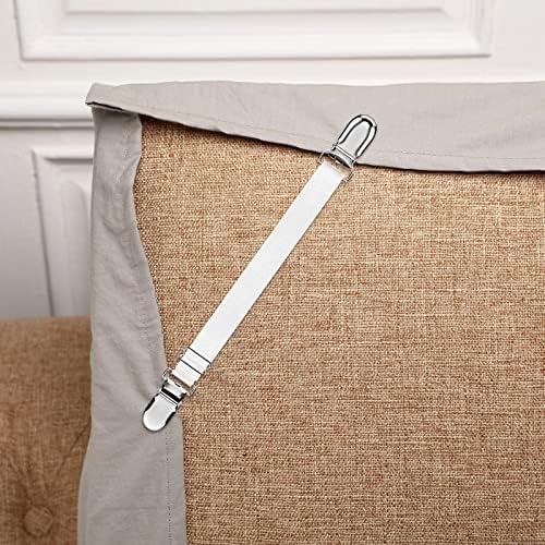 Boao 12 Pcs Adjustable Sheet Clips for Bedding