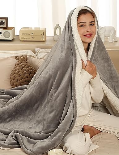 ESTINGO Heated Throw Blanket 50x60 5 Heat Levels 4H Auto Off