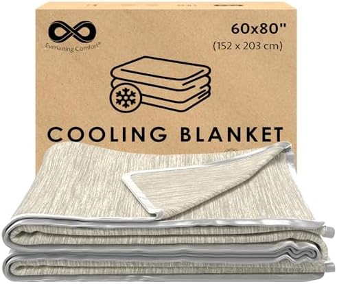 Everlasting Comfort Cooling Blanket for Hot Sleepers - 60x80 Dual-Sided